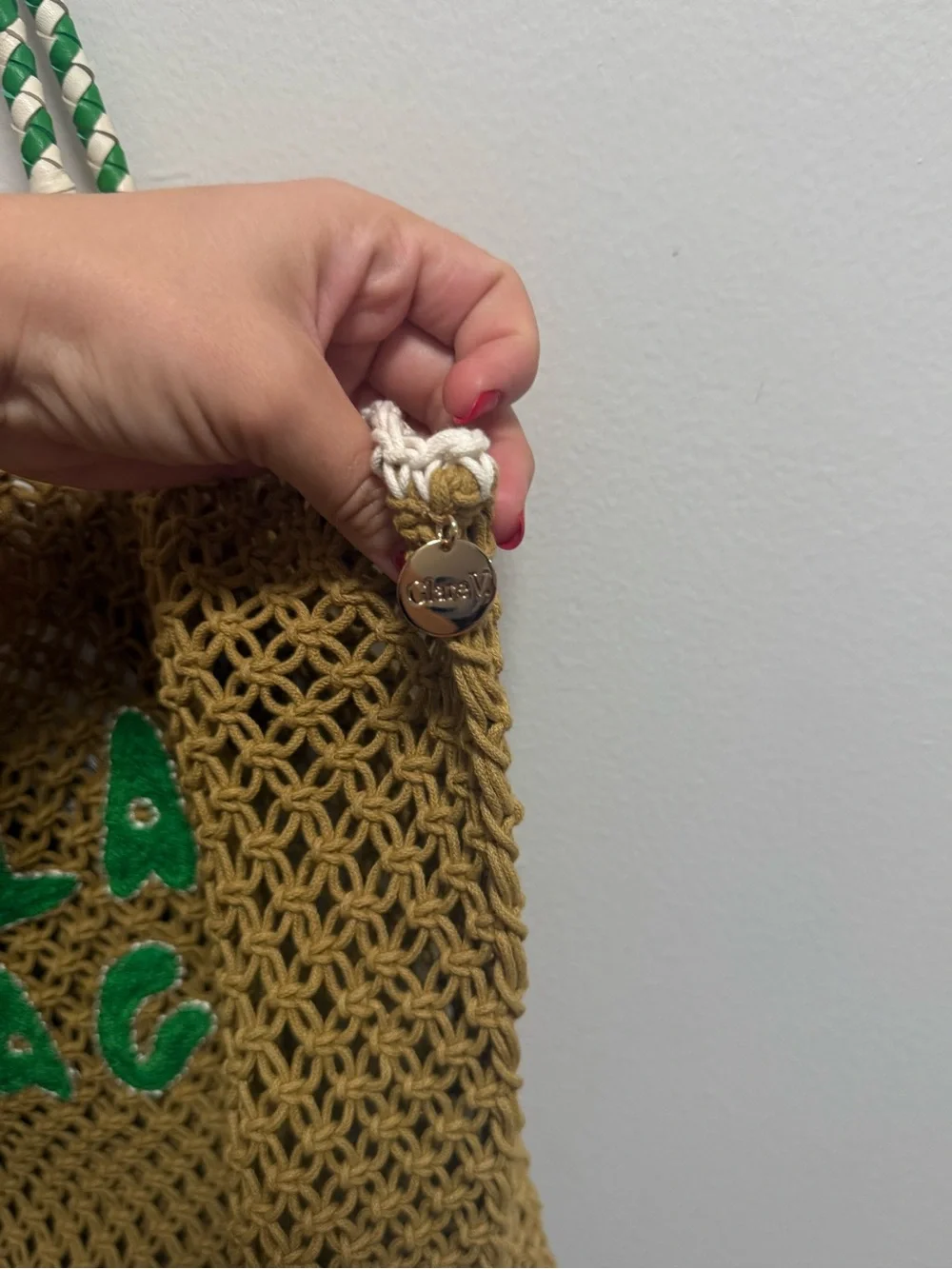 Clare V L’Ete macrame woven tote a la Plage crochet beach bag resort vacation